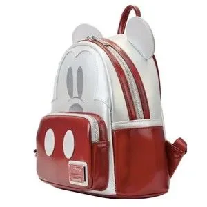 Loungefly Disney100 Platinum Mickey Mouse Cosplay Mini Backpack IN HAND Loungefly Disney100 Platinum Mickey Mouse Cosplay Mini  main image 2